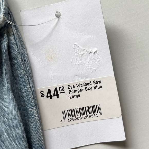 NWT Audrey 3+1 Blue Jumpsuit with Plunging V-Neckline - Picture 2 of 7